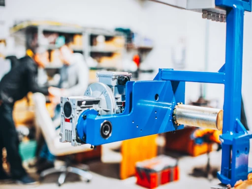 Robotic mechanical assembly designed and developed by AMI engineers in Latvia.